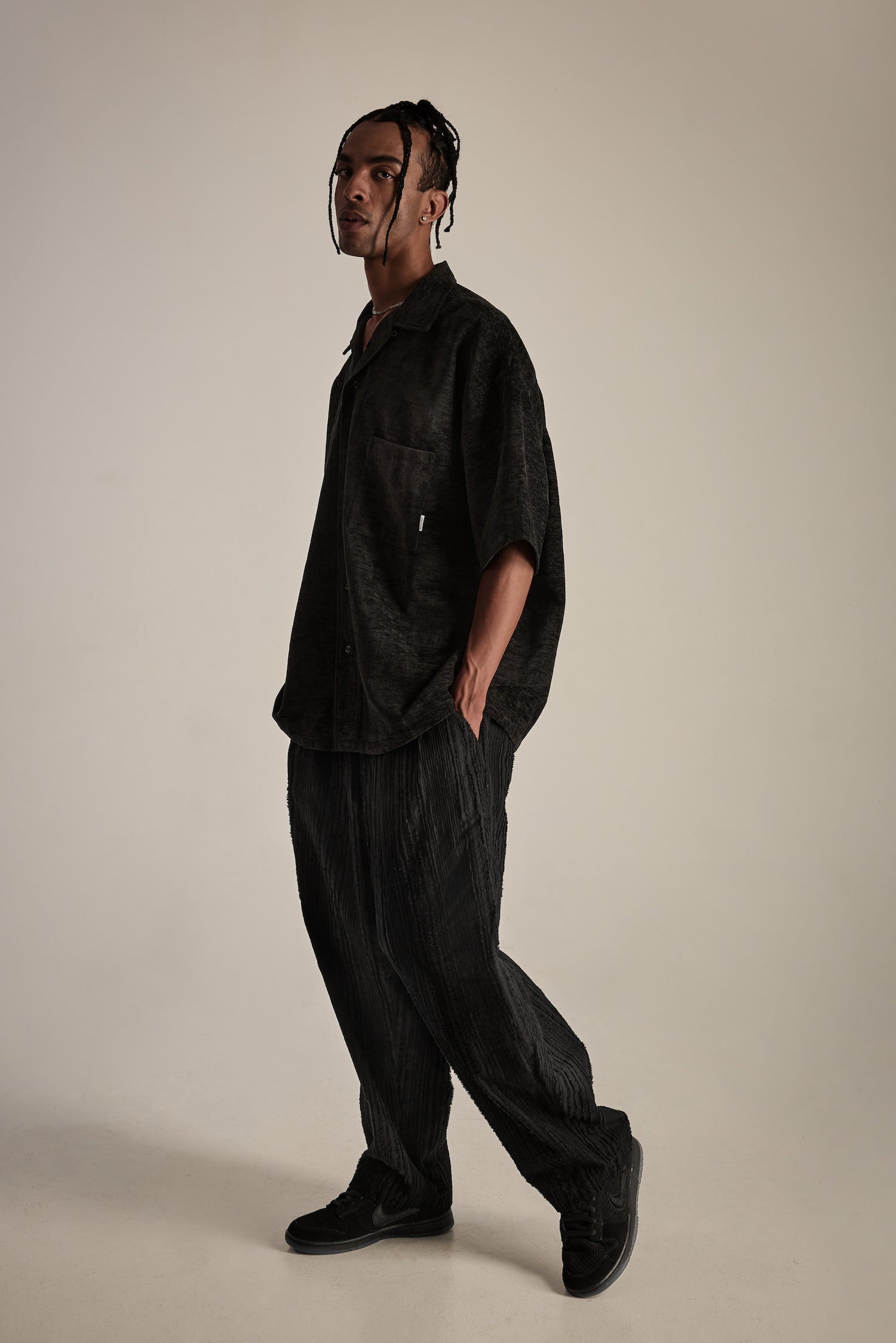 COTTON LINEN STRIPED PANTS 條紋棉麻長褲 - SHARECO DESIGN