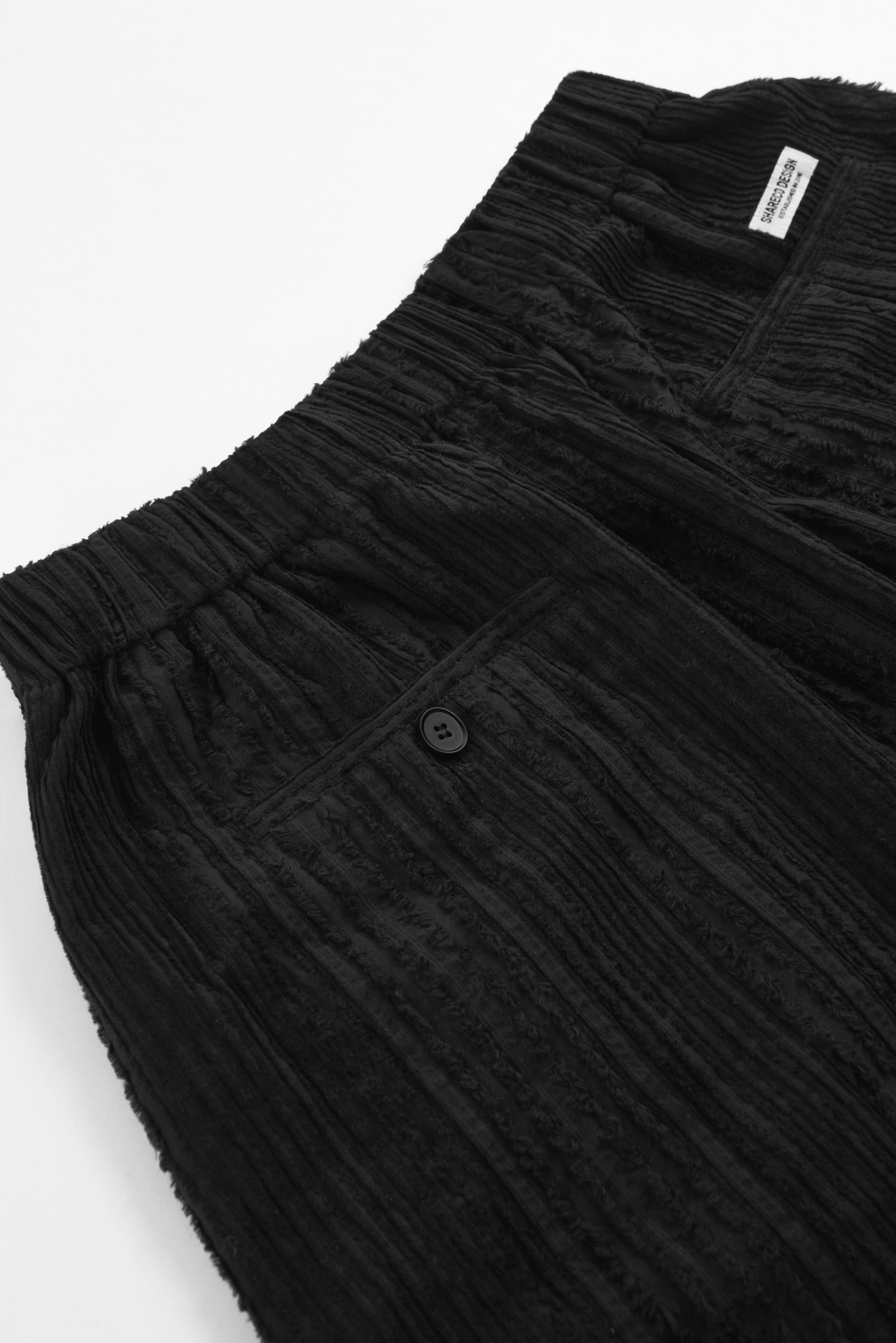 COTTON LINEN STRIPED SHORTS 條紋棉麻短褲 - SHARECO DESIGN