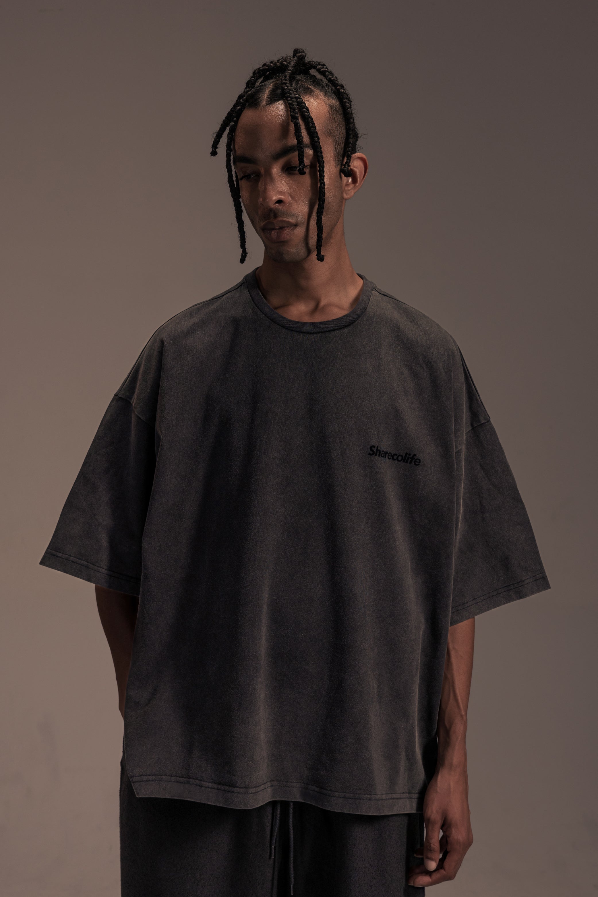 “SHARECOLIFE” WASHED BOXY TEE